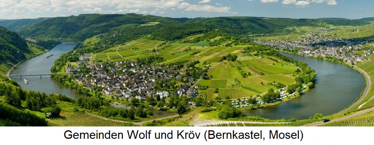 Mosel - Gemeinden Wolf und Kröv (Bernkastel, Mosel)