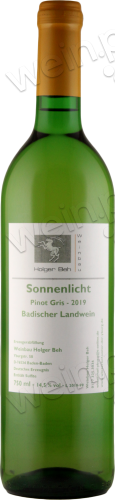 2019 Pinot Gris Landwein "Sonnenlicht"